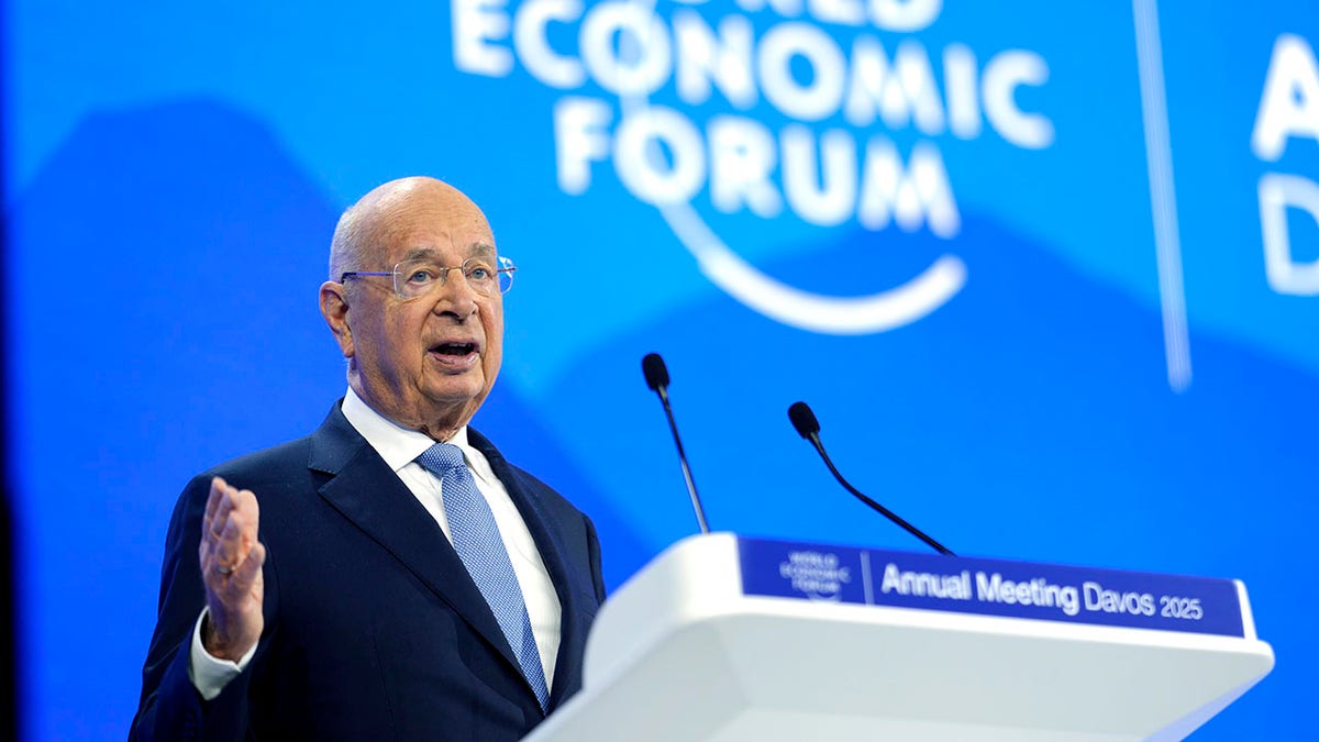 Schwab speaks at annual WEF meeting in Davos