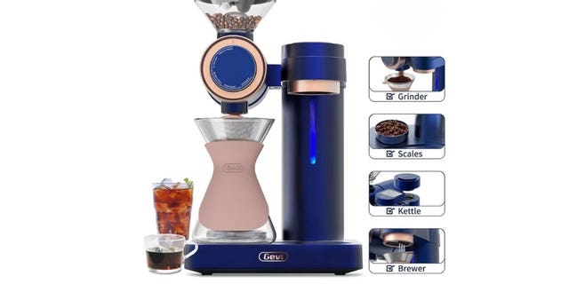 The Gevi 4-in-1 Smart Pour-over Coffee Maker with Grinder.