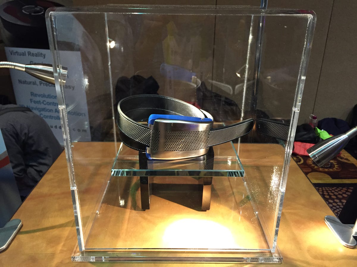 Belty smart belt in a display case