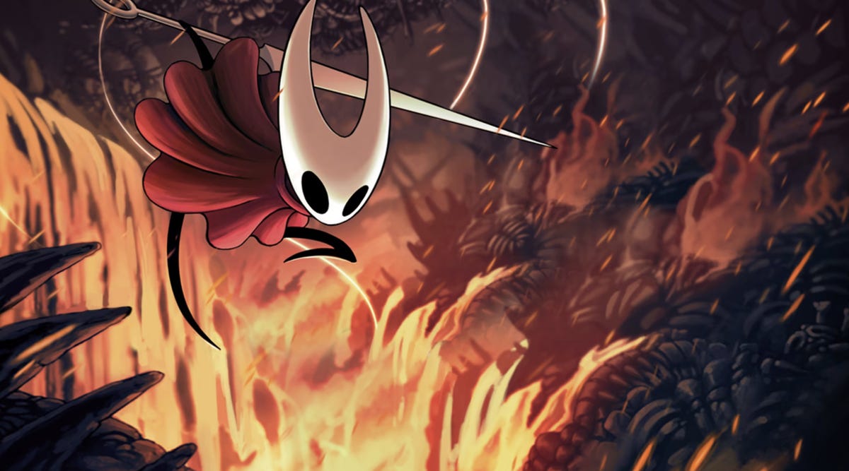Promotional artwork for Hollow Knight: Silksong.
