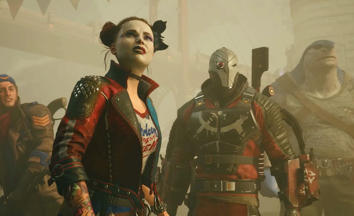 A screenshot from a Suicide Squad Kill the Justice League trailer.