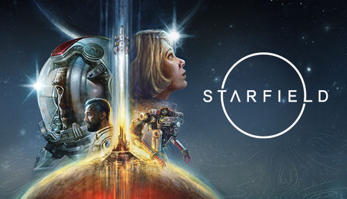 Starfield characters and logo.