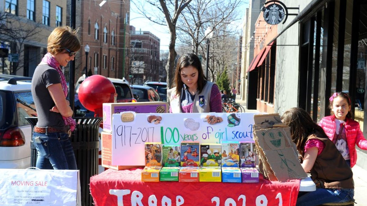 Girl Scout cookie sale