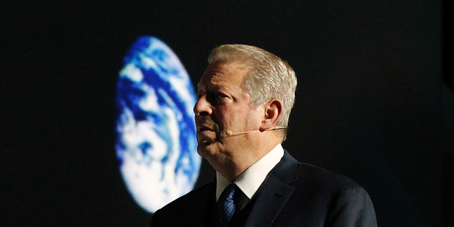 Al Gore delivers a speech at a United Nations climate summit in Poland on Dec. 12, 2018.