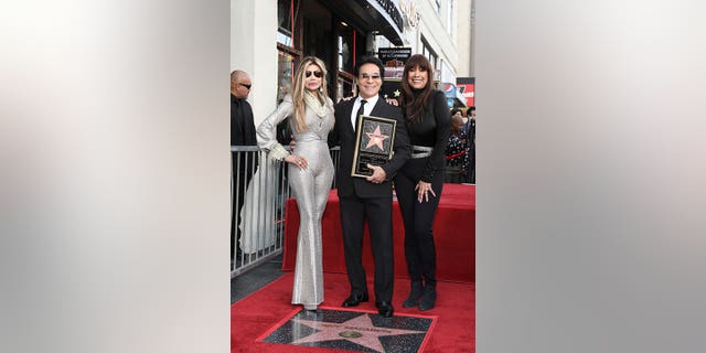 La Toya Jackson, Andy Madadian, and Anita Pointer celebrate Madadian's Hollywood Walk of Fame star on Jan. 17, 2020, in Los Angeles.