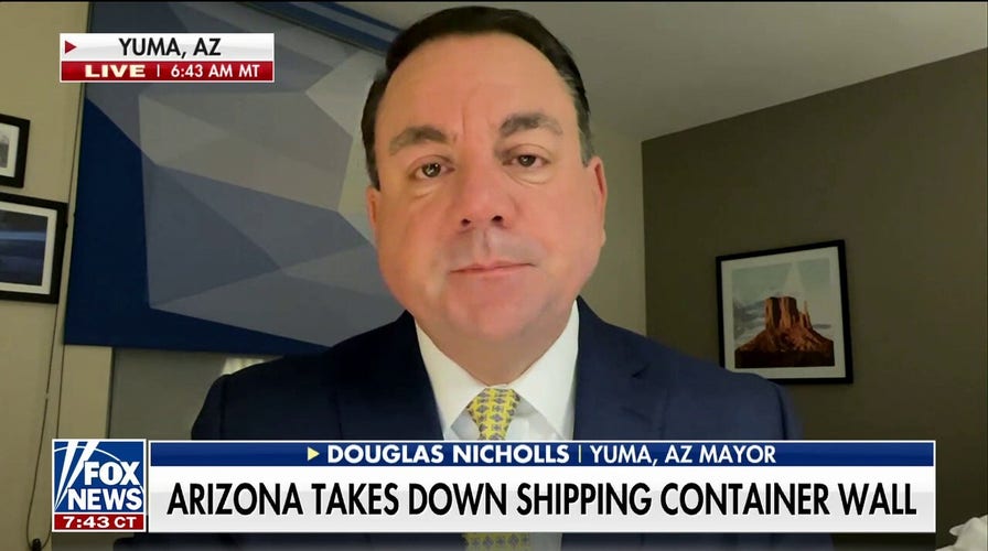Arizona border mayor says community ‘frustrated’ with container wall removal