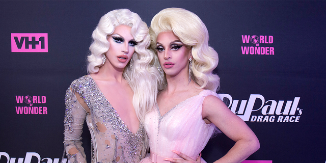 Aquaria and Miz Cracker attend "RuPaul's Drag Race" Season 10 Meet The Queens at TRL Studios on March 21, 2018 in New York City. 