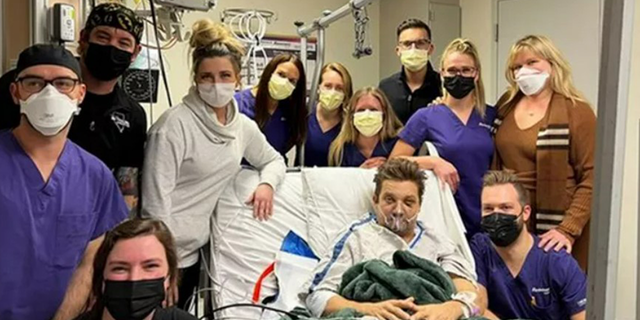 Renner showed his appreciation for the care that he had received from the staff at the hospital in a post that he shared to his Instagram Story on Jan. 6.