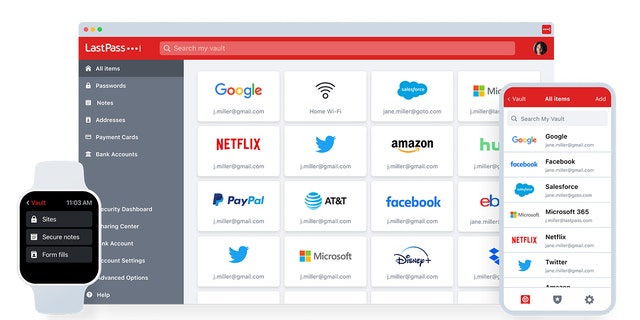 LastPass is a password manager that keeps your passwords and personal information safe in an encrypted vault
