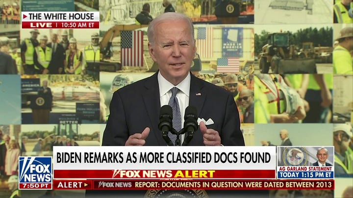 Biden confronted by Fox News about classified docs in garage: 'What were you thinking?'