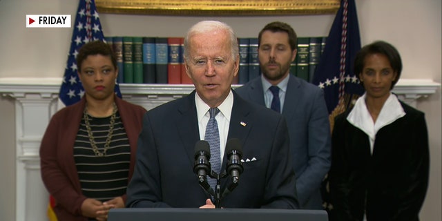 President Biden said more funds are needed to speed up the asylum process