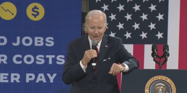 President Biden spoke about the economy and his first two years in office in Springfield, Virginia on Thursday.