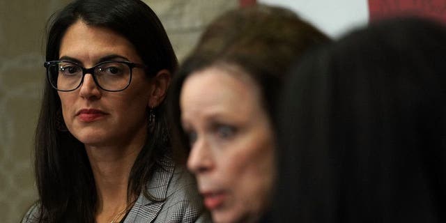 Washington director of Human Rights Watch Sarah Margon listens during a discussion at the Hoover Institution Oct, 18, 2018, in Washington, D.C. 