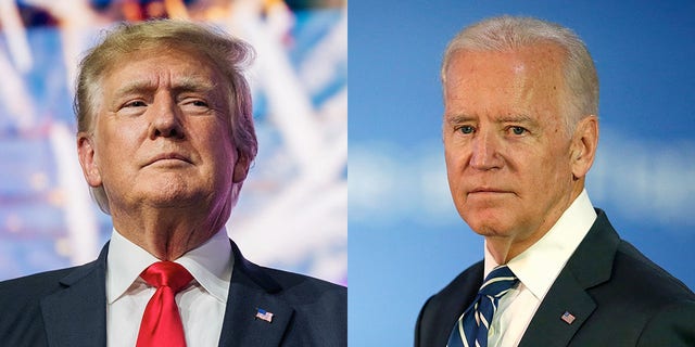 Former President Trump and current President Biden