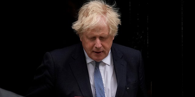 British Prime Minister Boris Johnson leaves 10 Downing Street in London, May 25, 2022.