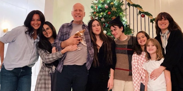 On December 13, the actor's ex-wife Demi Moore <u>shared a family photo</u> in which she was pictured with Bruce, Emma and their children.