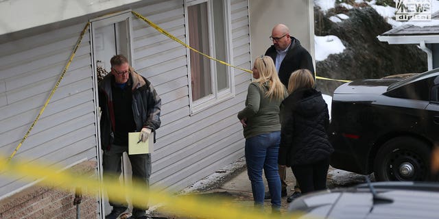 Investigators visit the King Road crime scene on Jan. 3, 2023. The house was the scene of a quadruple homicide on Nov. 13. The victims were students at the University of Idaho.