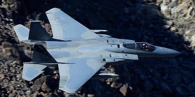 An F-15C Eagle from the California Air National Guard, 144th Fighter Wing.