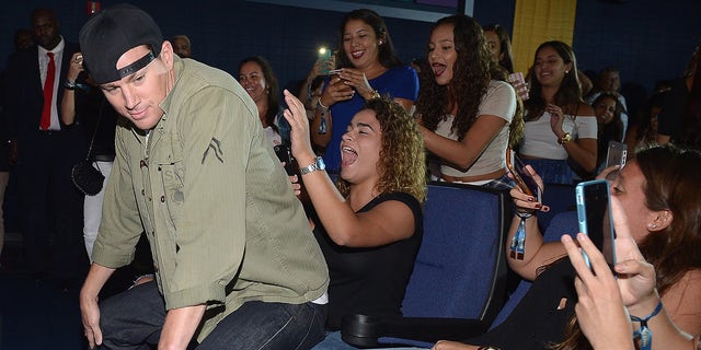 In 2015, Channing Tatum surprised an audience watching his second "Magic Mike" film, "Magic Mike XXL," where he gave a little lap dance to a fan.