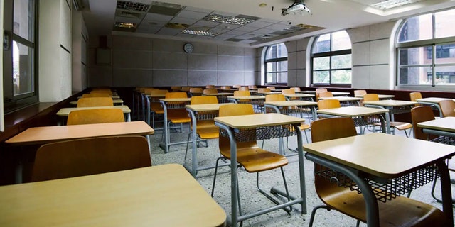 An empty classroom. A report released this week by the Chicago Public Schools Office of the Inspector General said it substantiated hundreds of adult on student misconduct allegations for the 2021-22 school year.