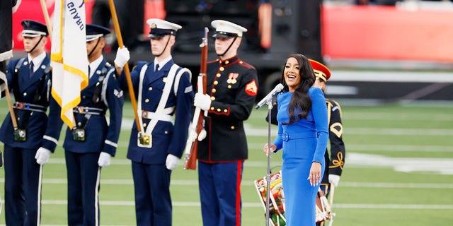 Mickey Guyton performed the national anthem at last year's Super Bowl. 