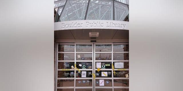 The Boulder Public Library. The building was closed this week for environmental testing after methamphetamine residue was found in the air ducts of six bathrooms.