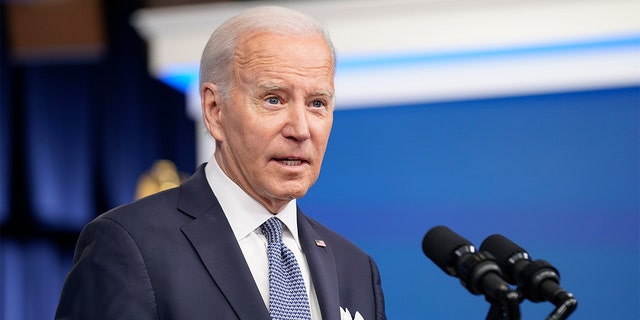 President Biden responds to reporters questions after speaking about the economy in the South Court Auditorium in the Eisenhower Executive Office Building on the White House Campus, Thursday, Jan. 12, 2023, in Washington.