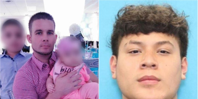 Dallas police are looking for 18-year-old Miguel Sereno, right, after Dylan Reeves, a father of 3, was shot and killed on New Year's Eve