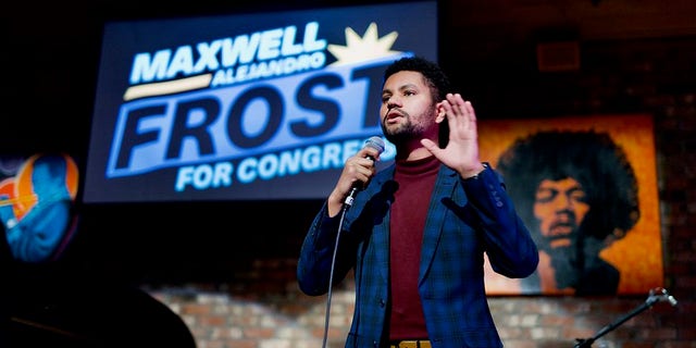 Rep. Maxwell Alejandro Frost at a campaign event. Photo courtesy of the Frost For Congress campaign.