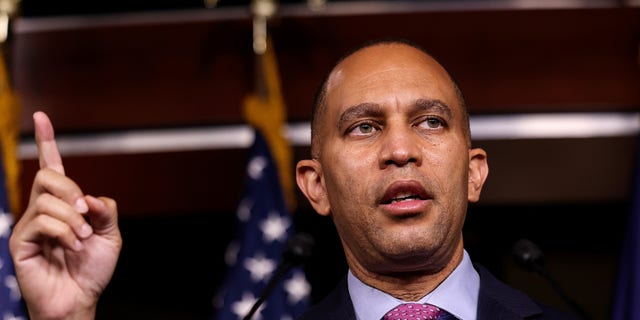 Rep. Hakeem Jeffries praised President Biden on CBS' "Face the Nation" on Sunday. 