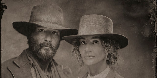 Tim McGraw as James and Faith Hill as Margaret in the Paramount+ original series "1883."  "1883: Bass Reeves" is a spinoff of the show.