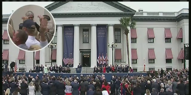 DeSantis received several standing ovations during his second inaugural address in Tallahassee, Florida.