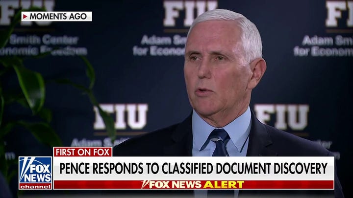 Mike Pence responds to classified documents discovery