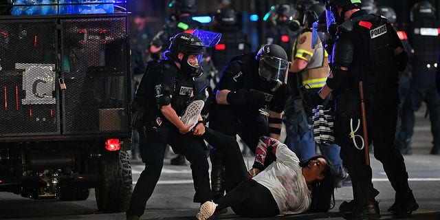 Following the death of George Floyd in Minneapolis, protests in downtown Charlotte, North Carolina, turned violent.