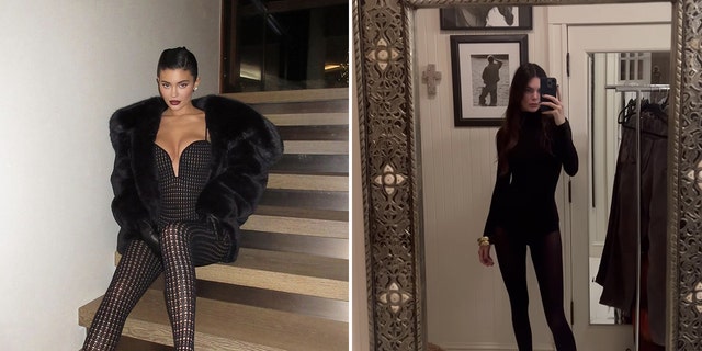 Sisters Kylie and Kendall Jenner ended up at the same party for New Year's Eve.