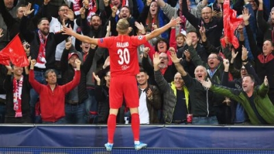 Erling Haland burst onto the Champions League scene with RB Salzburg.