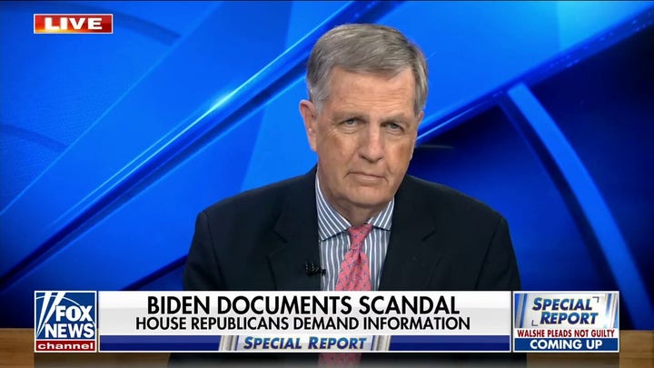Brit Hume on Biden's classified documents scandal: The press corps seems incentivized to pursue this
