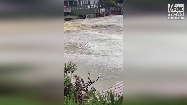 Major California floodwaters threaten local landmark, tourist destination