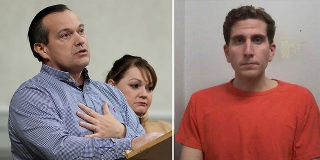 A side by side of Steve and Kristi Goncalves and Bryan Kohberger, who is accused of murdering their daughter and three other students.