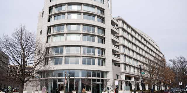 An office building housing the Penn Biden Center, a think tank affiliated with the University of Pennsylvania, is seen in Washington, D.C., Jan. 10, 2023.