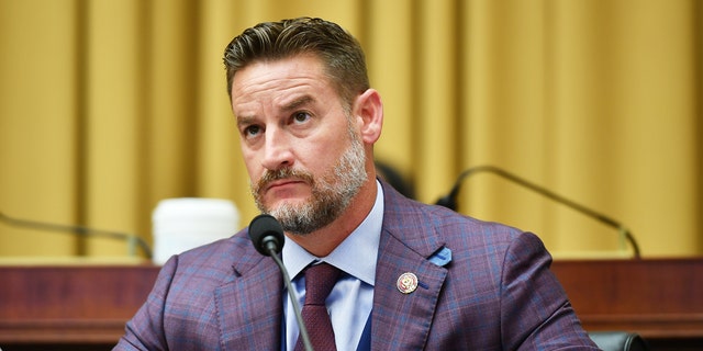 Representative Greg Steube, a Republican from Florida, listens during a House Judiciary Subcommittee hearing in Washington, D.C., U.S., on Wednesday, July 29, 2020. (Mandel Ngan/AFP/Bloomberg via Getty Images)