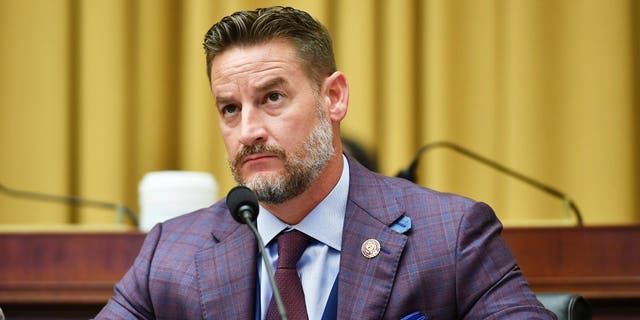 U.S. Rep. Greg Steube, a Republican from Florida, listens during a House Judiciary Subcommittee hearing in Washington, D.C., July 29, 2020.