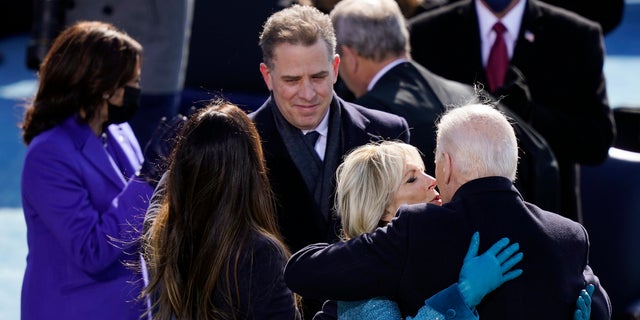 Hunter Biden is pictured during his father President Biden's innauguration ceremony on Jan. 20, 2021 in Washington, D.C.