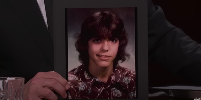 George Clooney explained that this childhood photo shows that he suffered from Bell’s palsy as a child, which caused half of his face to be paralyzed. 
