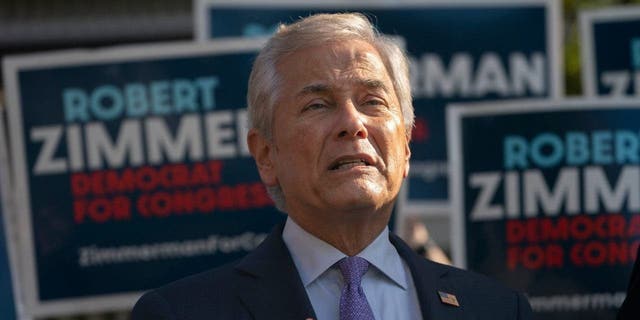 Robert Zimmerman, Democratic candidate for New York's 3rd Congressional District, lost to Rep-elect George Santos, who is now embroiled in scandal. (AP Photo/John Minchillo)