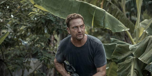 Gerard Butler in a scene from "Plane."