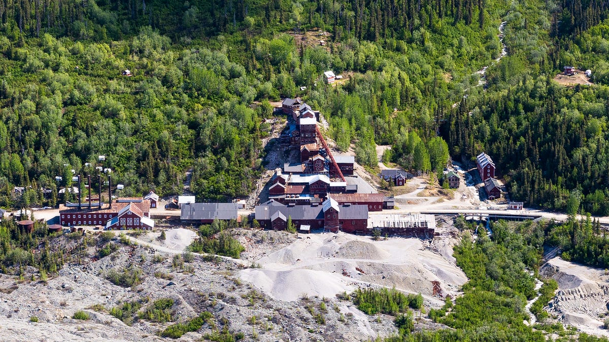 An aerial view of Kennecott.