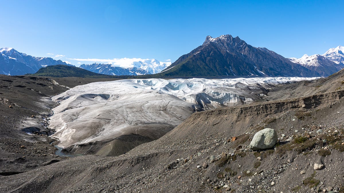 The foot of the Root Glacier.