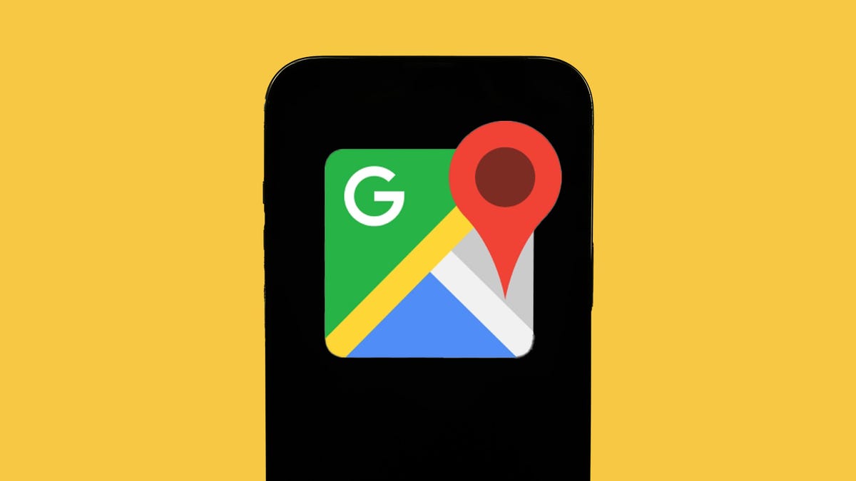 Google Maps logo on a phone