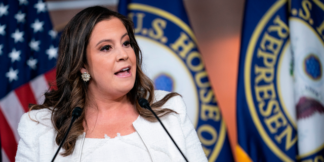 House GOP Conference Chairwoman Elise Stefanik, pictured here, of New York told Fox News Digital on Thursday "the Biden Administration continues to cover up for the Biden Crime Family."